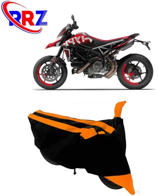 RRZ Waterproof Two Wheeler Cover for Ducati(Hypermotard, Black, Orange)