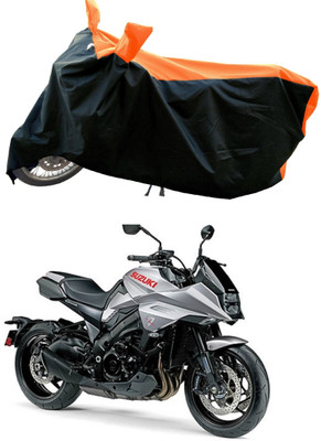 DeepShakshi AUTOMOTIVE Waterproof Two Wheeler Cover for Suzuki(Katana, Orange)
