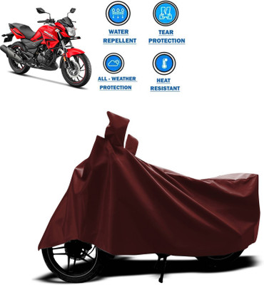 KEDIT Two Wheeler Cover for Hero(Hunk, Maroon)