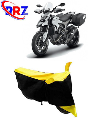 RRZ Waterproof Two Wheeler Cover for Ducati(Hyperstrada, Black, Yellow)