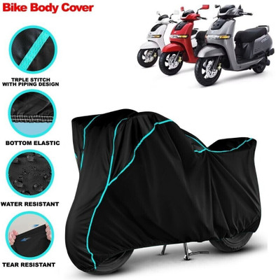 VOICO Waterproof Two Wheeler Cover for TVS(iQube, Black)