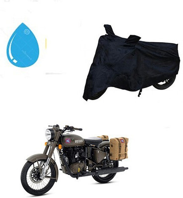 DeepShakshi AUTOMOTIVE Waterproof Two Wheeler Cover for Royal Enfield(Classic 500, Black)