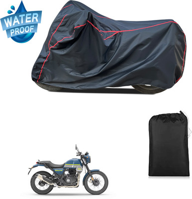 GOSHIV-car and bike accessories Waterproof Two Wheeler Cover for Royal Enfield(Black)