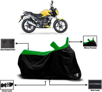 RAAMKM Waterproof Two Wheeler Cover for TVS(Raider, Green)