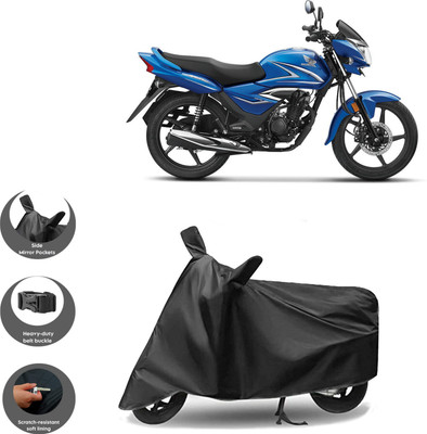 WMIZEXA Waterproof Two Wheeler Cover for Honda(Shine, Black)