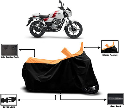 Amexride Two Wheeler Cover for Bajaj(V15, Orange)