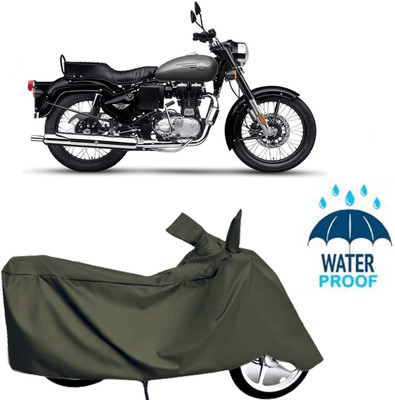 Autoinnovation Waterproof Two Wheeler Cover for Royal Enfield(Green)