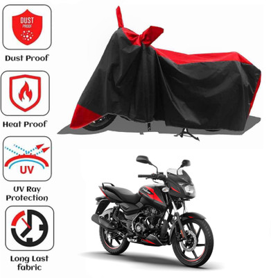 AIKOZIYA Waterproof Two Wheeler Cover for Bajaj(Pulsar 150, Black, Red)