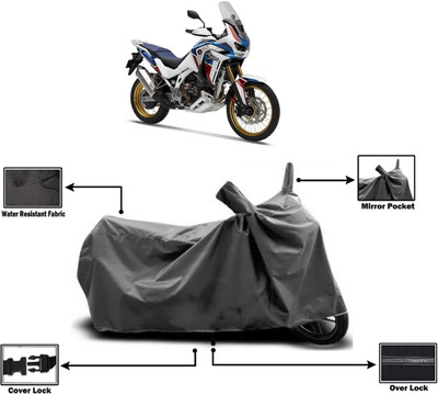 Amexride Two Wheeler Cover for Honda(CRF1000L Africa Twin, Grey)