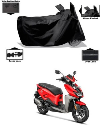 Tritika Waterproof Two Wheeler Cover for Hero(Activa 125, Black)
