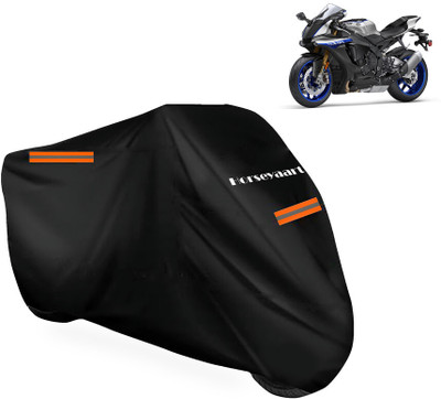 Horseyaart Waterproof Two Wheeler Cover for Yamaha(YZF R1M, Black)