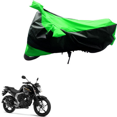 Mdstar Waterproof Two Wheeler Cover for Yamaha(FZ16, Black, Green)