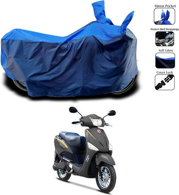 DeepShakshi AUTOMOTIVE Two Wheeler Cover for Hero(Electric Optima, Black, Blue)