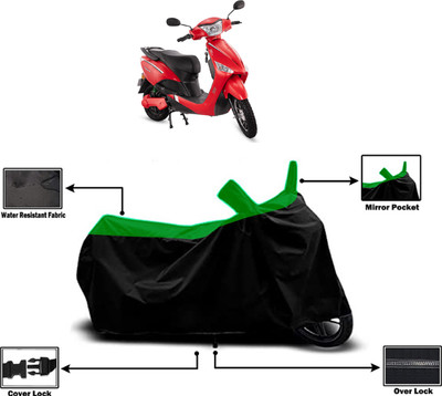 Amexride Two Wheeler Cover for Hero Electric(Electric Optima, Green)