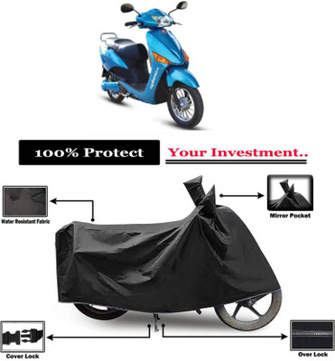 AASHTIK MART Two Wheeler Cover for Hero(Electric Optima DX, Black)