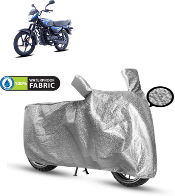 PAGORA Waterproof Two Wheeler Cover for Bajaj(CT100, Silver)