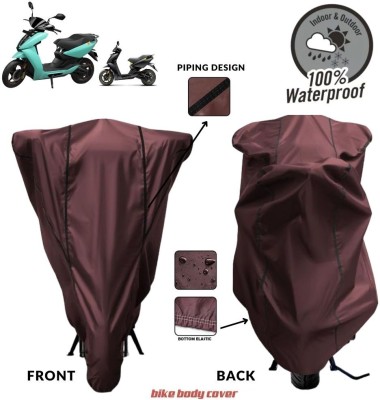 MADAFIYA Two Wheeler Cover for Ather(450 X, Maroon, Black)