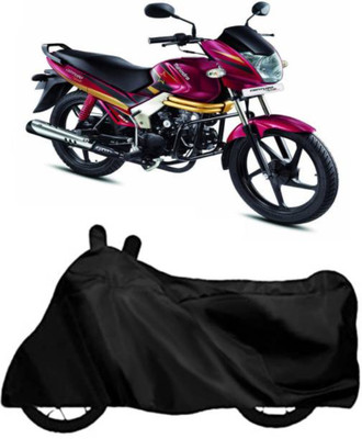 RAAMKM Waterproof Two Wheeler Cover for Hero, Honda, Royal Enfield, TVS(Dash, Black)
