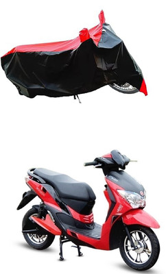 VESMEI Two Wheeler Cover for Hero(Electric Dash, Red)
