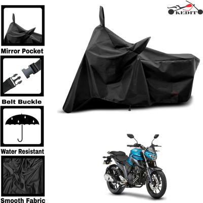 KEDIT Two Wheeler Cover for Yamaha(FZ 25 BS6, Black)