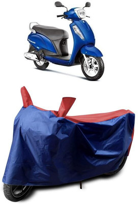 KEDIT Two Wheeler Cover for Suzuki(Access 125, Red, Blue)