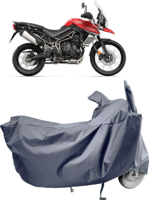 Amexride Two Wheeler Cover for Triumph(Tiger 800 XCA, Grey)