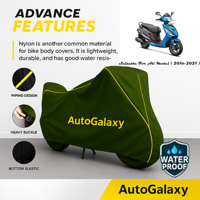 AutoGalaxy Waterproof Two Wheeler Cover for Hero(Maestro Electric, Green)
