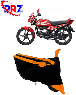 RRZ Waterproof Two Wheeler Cover for Hero(Splendor NXG, Black, Orange)