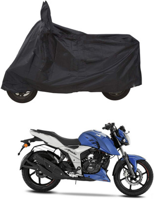 CODOKI Waterproof Two Wheeler Cover for TVS(Apache RTR 160 4V, Black)
