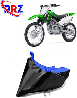 RRZ Waterproof Two Wheeler Cover for Kawasaki(KLX 140, Black, Blue)