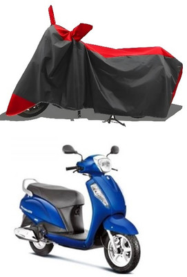 smwzxyu Waterproof Two Wheeler Cover for Suzuki(Access, Red)