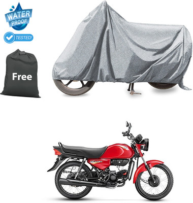 CODOKI Waterproof Two Wheeler Cover for Hero(HF Dawn BS6, Silver)