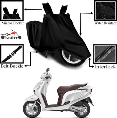 KEDIT Two Wheeler Cover for Universal For Bike(Aviator, Black)