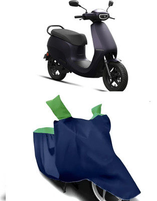 BbcMart Waterproof Two Wheeler Cover for Ola(Scooty, Green, Blue)