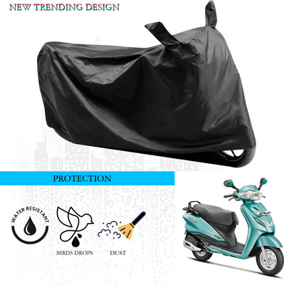 ANTHUB Waterproof Two Wheeler Cover for Hero(Duet, Black)