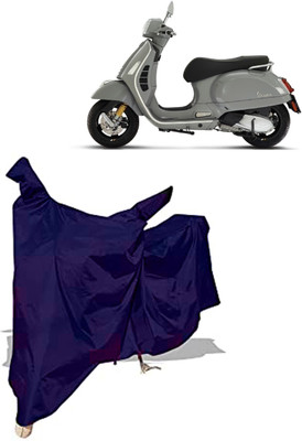 Amexride Two Wheeler Cover for Vespa(GTS 300 BS6, Blue)