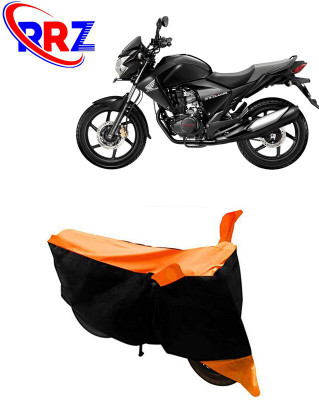 RRZ Waterproof Two Wheeler Cover for Honda(CBF150, Black, Orange)