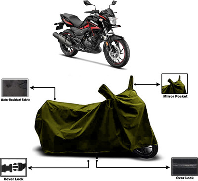 Amexride Two Wheeler Cover for Hero(Hunk, Green)