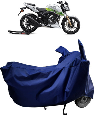 Amexride Two Wheeler Cover for TVS(Apache RTR 200 Fi E100, Blue)