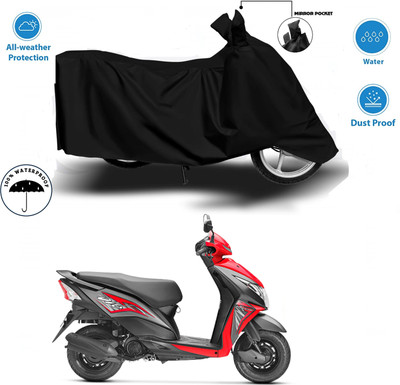 WMIZEXA Waterproof Two Wheeler Cover for Yamaha(Black)