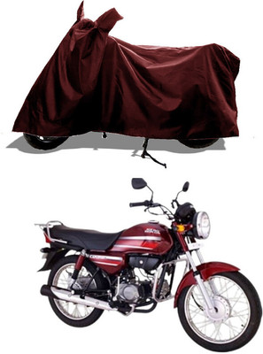 GROFATIK Two Wheeler Cover for Hero(HF Dawn, Maroon)