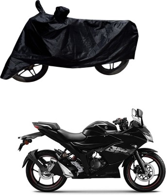 Furious3D Two Wheeler Cover for Suzuki(Gixxer SF, Black)