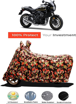 Amexride Two Wheeler Cover for Kawasaki(Z900 RS Cafe Racer, Multicolor)
