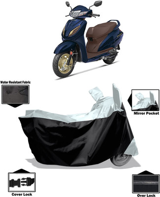 Amexride Two Wheeler Cover for Honda(Activa 6G, White)