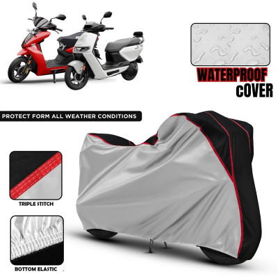 xodi Waterproof Two Wheeler Cover for Ather(450 X, Silver, Black, Red)