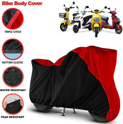 Grizzly Two Wheeler Cover for Techo Electra(Raptor, Red, Black)