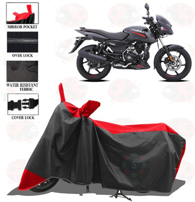 sowelar Waterproof Two Wheeler Cover for Bajaj(Pulsar 125, Red, Black)