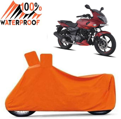 Autoinnovation Waterproof Two Wheeler Cover for Bajaj(Pulsar 220F, Orange)