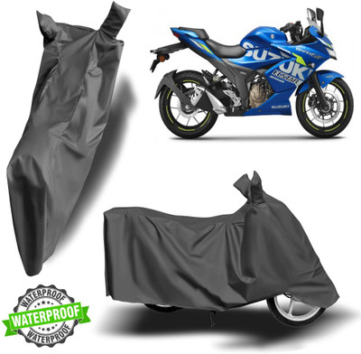 Autoinnovation Waterproof Two Wheeler Cover for Suzuki(Gixxer SF 250, Grey)