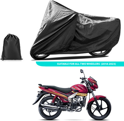 PAGORA Two Wheeler Cover for Mahindra(Centuro Rockstar, Black)